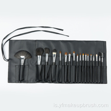 Gera upp bursta sett 18pcs svartur makeup bursta